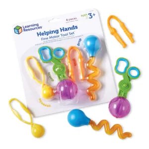 Das feinmotorische Set regt spielerisch die Fingerkraft, die Koordination und den Pinzettengriff an.