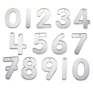 TickiT® Mirror Numbers sind lasergeschnittene, doppelseitige, verspiegelte Nummern aus hochreflektierendem, sicherem Acryl in einer klaren, kinderfreundlichen Schrift, was sie ideal für Anrufererkennung und Zählaktivitäten macht.