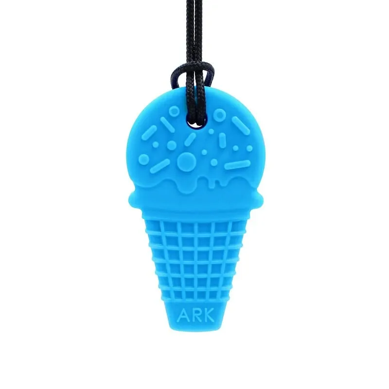 ARK Therapeutische Eiscreme-Bisskette. Welche Farbe ist Ihr Favorit? Ein Kauschmuck hilft Kindern, Reize zu verarbeiten und kann helfen, Spannungen abzubauen, geeignet für Kinder mit Autismus, ADHS, aber auch für hochsensible Kinder.