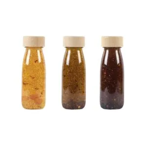 Petit Boum 3-Pack Earth Sensory Bottles – regen Sinne, Konzentration und Neugier an