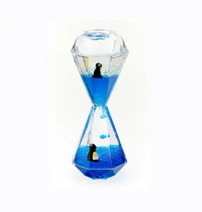 Die Tropfspur Pinguin ist eine wunderschöne visuelle Sanduhr für Jung und Alt zum Entspannen