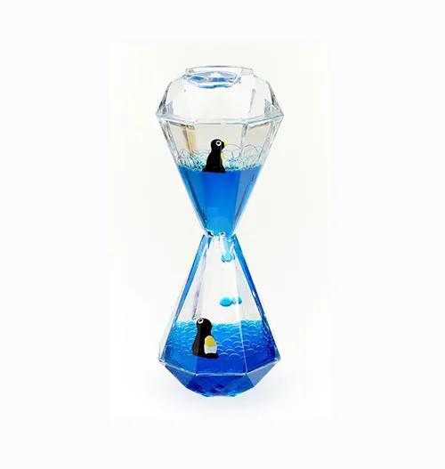 Die Tropfspur Pinguin ist eine wunderschöne visuelle Sanduhr für Jung und Alt zum Entspannen