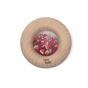Petit Boum Wassermelonen-Donut, ideales sensorisches Spielzeug für die Kleinen oder für Kinder mit Behinderungen.
