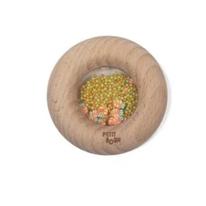 Der sensorische Donut von Petit Boum ist wunderschön. Der Holzdonut ist langlebig und für kleine Kinder und Kinder mit Behinderungen geeignet.