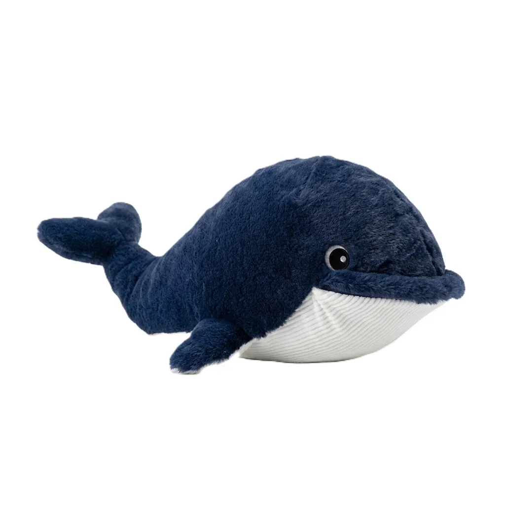 Entdecken Sie Zennie, den ZenWhale: den gewichteten Stoffwal (2 kg) mit Wärme und Atemrhythmus. Perfekt zur Entstimulation bei Autismus, ADHS und Schlaf.