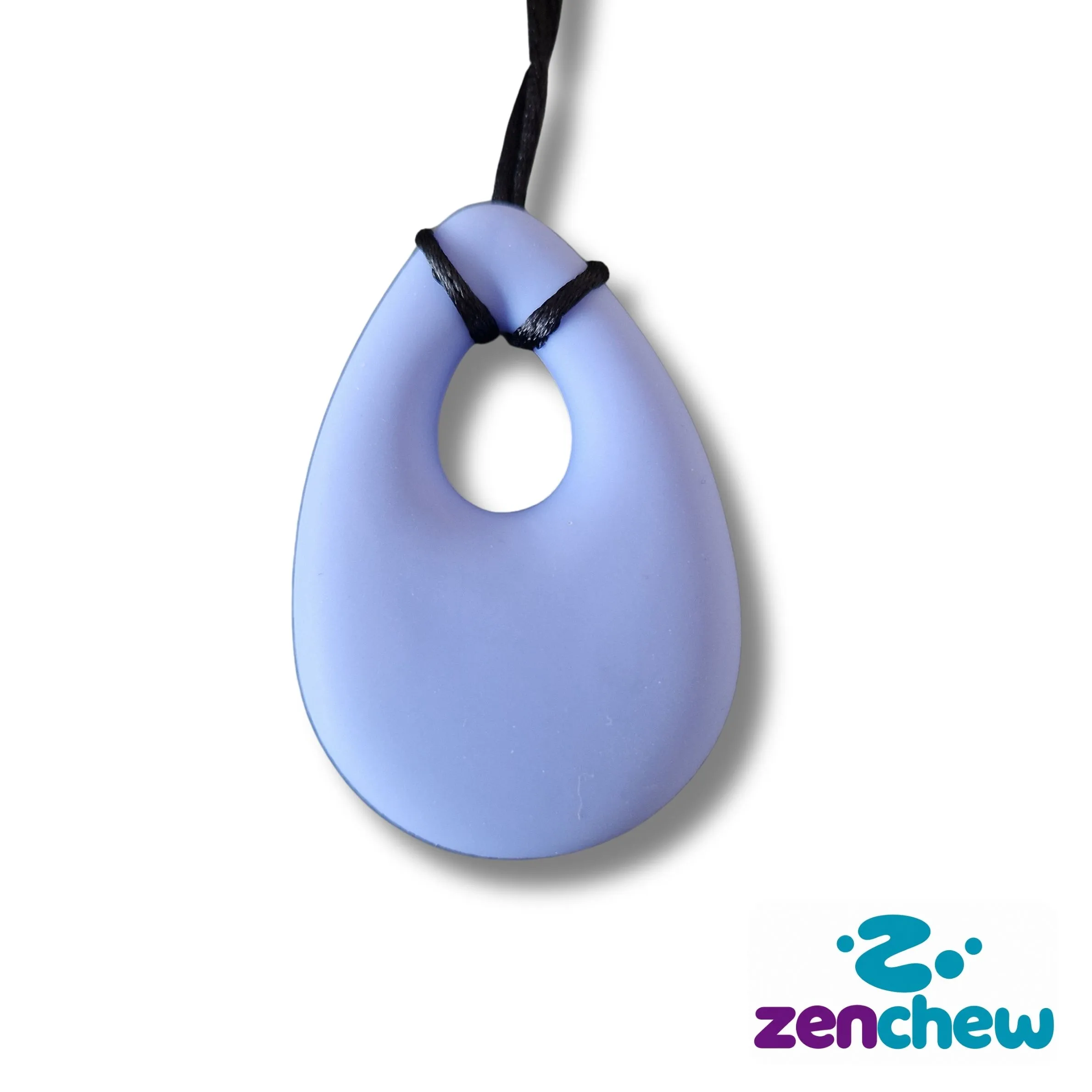 Die ZenChew Drip Kaukette von Educadora kombiniert sensorische Unterstützung mit einer ruhigen, modernen Ausstrahlung.