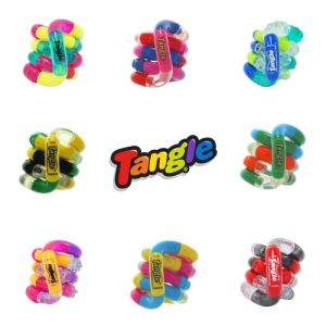 Tangle Crazy Textured Fidget-Spielzeug für Kinder, mit taktiler Textur für zusätzliche sensorische Stimulation, hilft beim ziellosen Zappeln und steigert die Konzentration im Unterricht