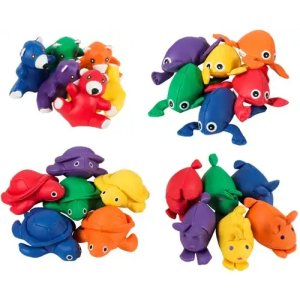 Bean Bags Frosch oder Schildkröte für Kinder, die während der Therapie verwendet werden, um motorische Fähigkeiten und Koordination zu fördern, ideal für sensorisches Spiel und Bewegung.