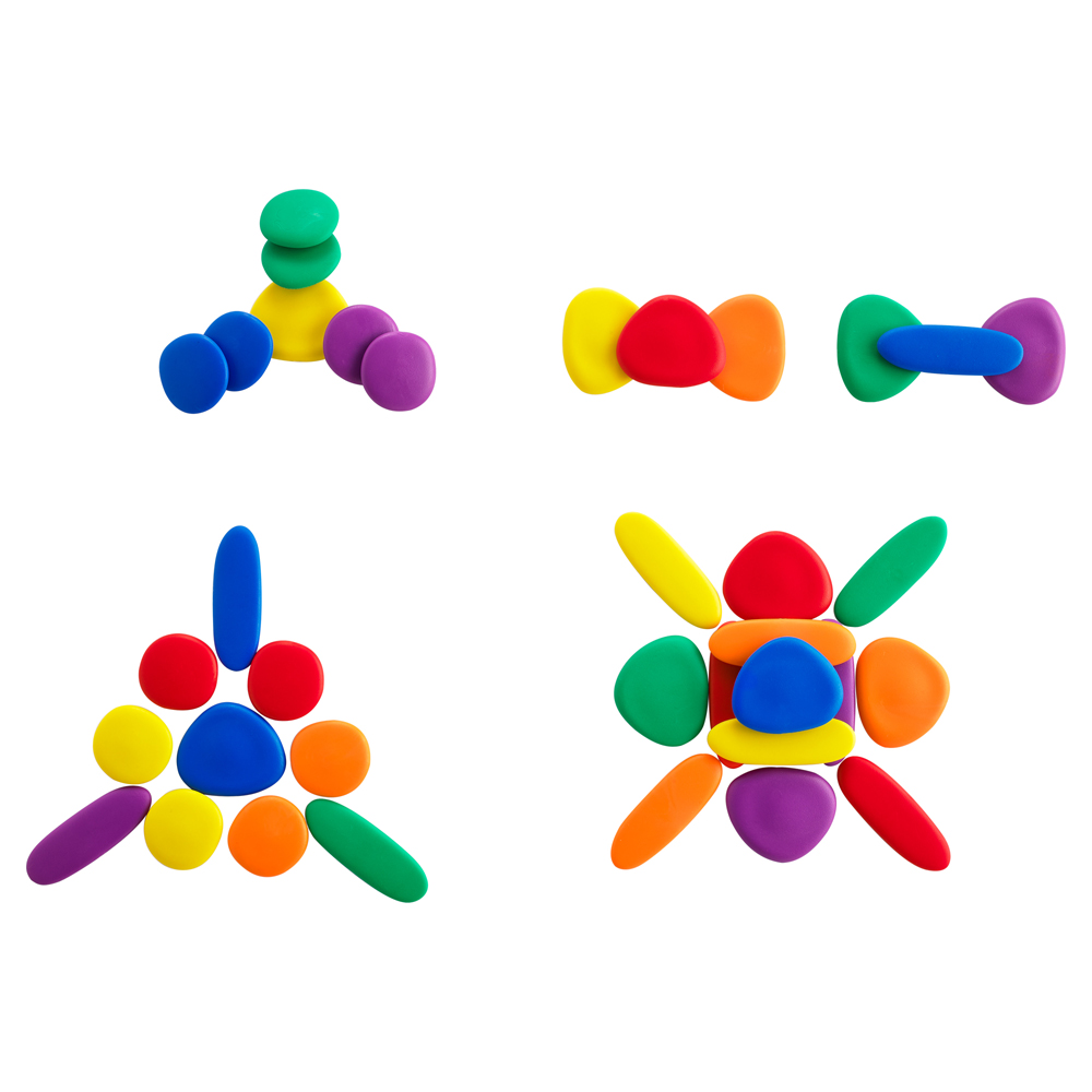 Stimuleer spelenderwijs de fijne motoriek, kleurherkenning en creativiteit met Rainbow Pebbles.