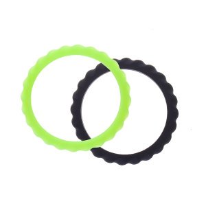 Das Chewigem Twister Zahnarmband eignet sich für Kinder mit leichtem Kaubedarf und ist auch angenehm zum Anspielen.