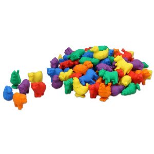 Mit den Bauernhoftieren bringt man Vorschulkindern bei, zu zählen, zu sortieren und einfache Rechnen zu machen. Das Set für Bauernhoftiere ist ein großartiges pädagogisches Spielzeug für Vorschulkinder.