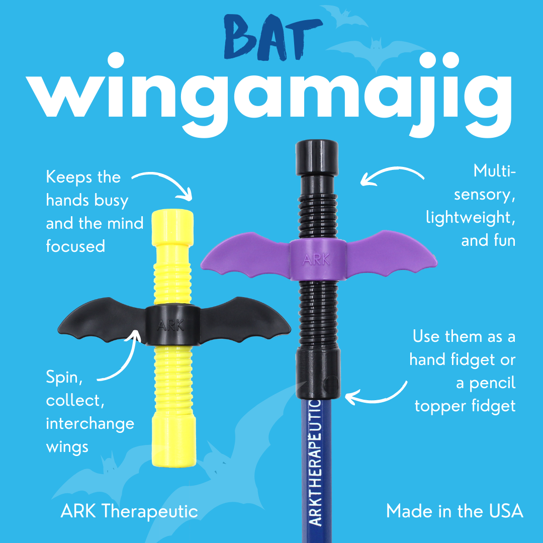 Wingamajigs Schläger ist bei Jungen beliebt, die im Unterricht wackeln und zappeln