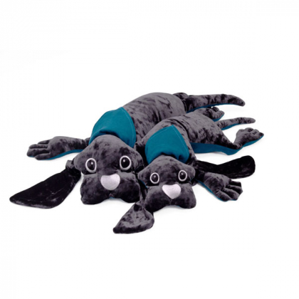 Der gewichtete Cuddly Dog von Manimo kann als Gewicht zur Schlafenszeit verwendet werden, um Ihrem Kind beim Entspannen im Bett zu helfen.