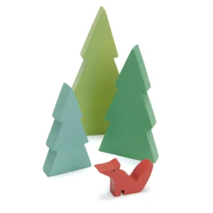een houten bomen set van het merk tender leaf