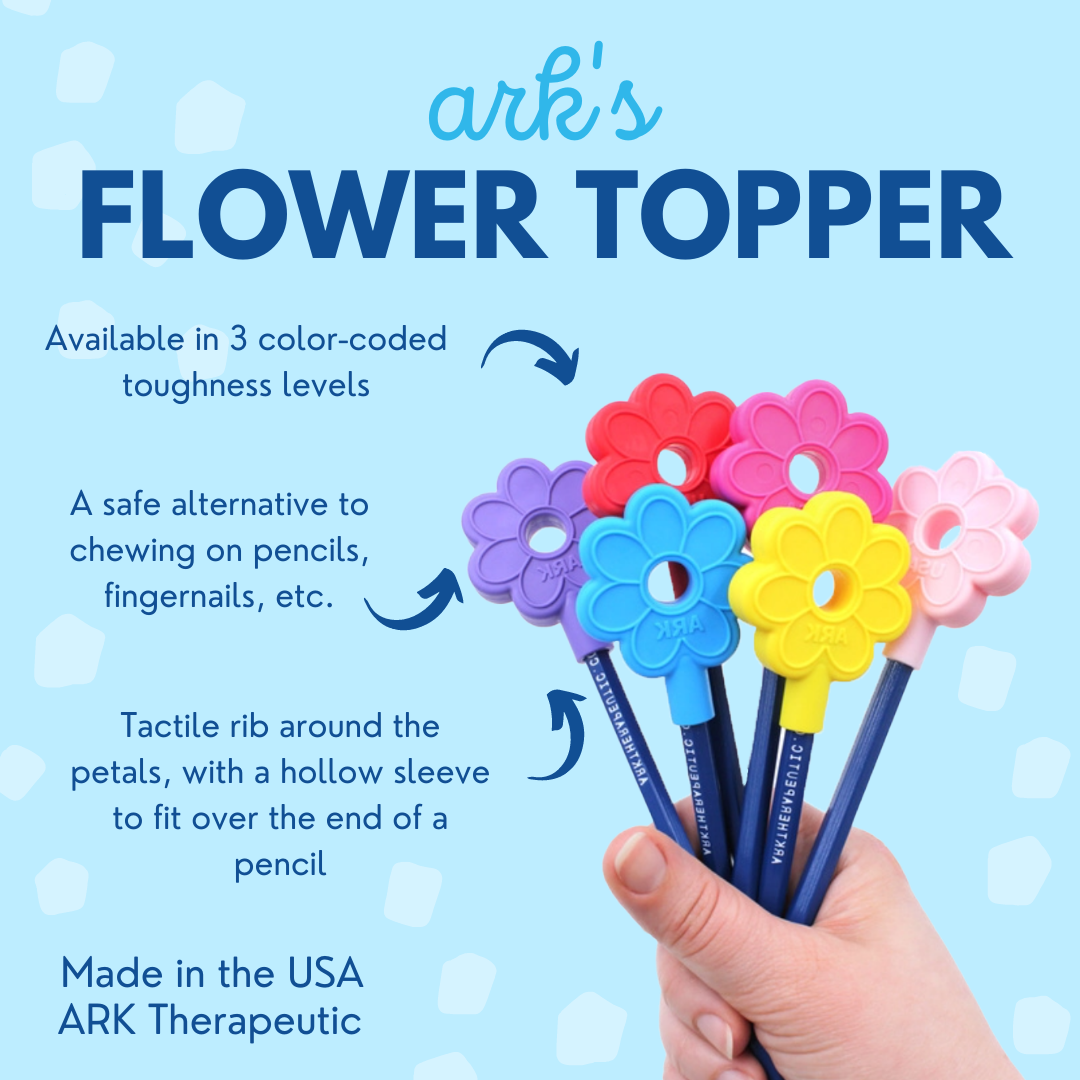 Ark Flower Topper ist ein Bleistiftaufsatz für Ihren Bleistift. Dies ist eine gute Alternative für Kinder, die Bleistifte und Kugelschreiber kauen oder beißen