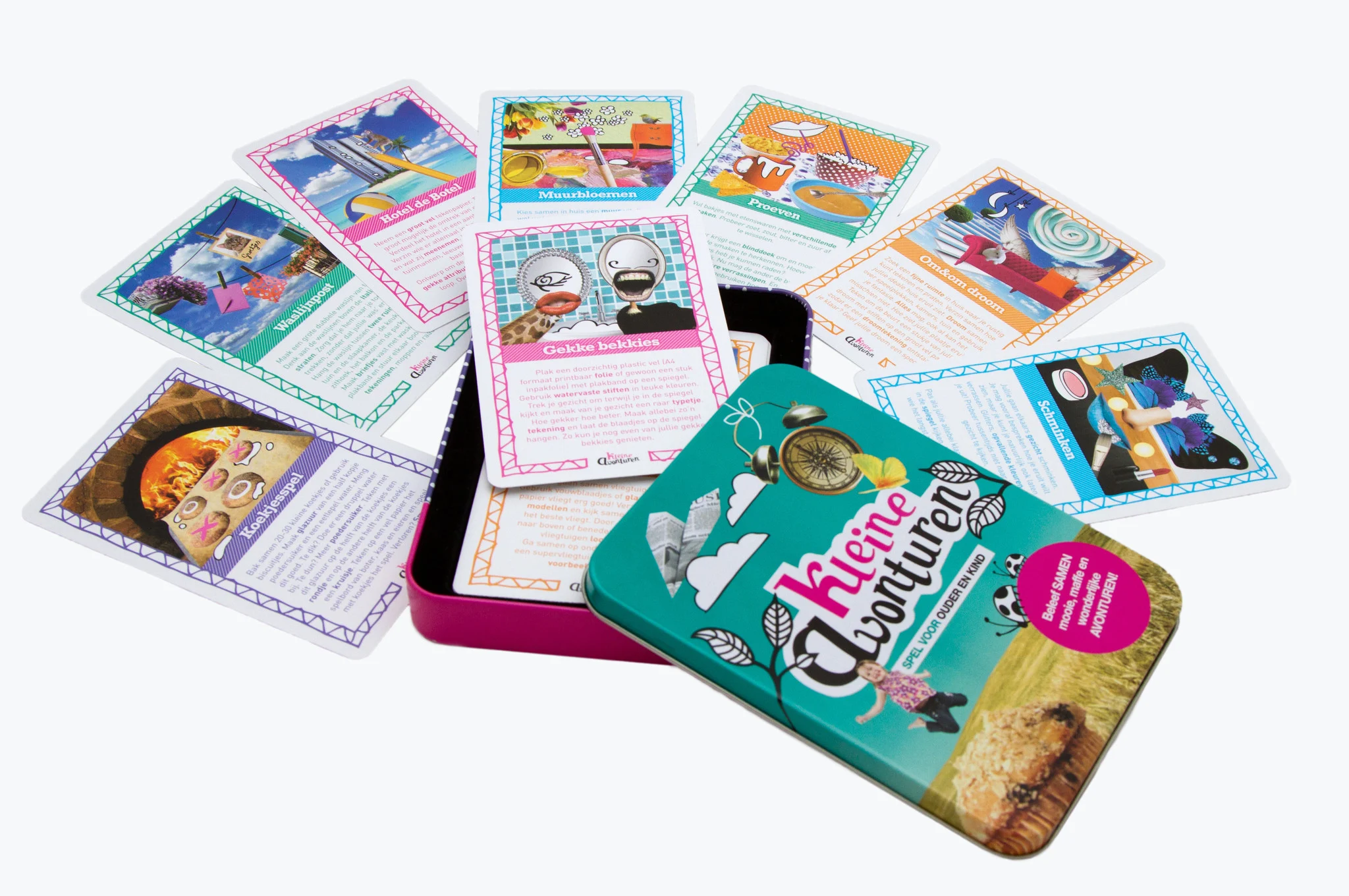Eine Dose voller Spiele und Aktivitäten für Kinder von 4 bis 12 Jahren und deren Eltern. Das Spiel besteht aus Aufgabenkarten, die man gemeinsam machen muss. Schön, nur wir zwei, keine anderen, keine Ablenkungen, reine Zeit füreinander!