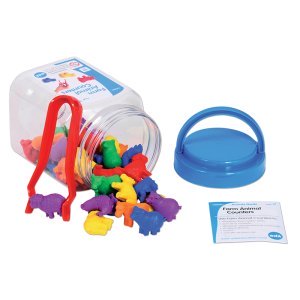 Das Set "Zählt lernen" ist ideal als Zählmaterial im Kindergarten. Aber auch schön zu bedienen mit losen Teilen spielen oder Farmthema.