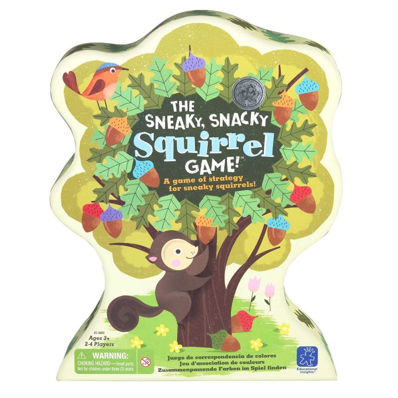 Lernressourcen Sneaky Snacky Squirrel ist ein ansprechendes Spiel, das Kinder in der feinmotorischen Entwicklung herausfordert und lernt, Farbe zu erkennen und anzupassen.