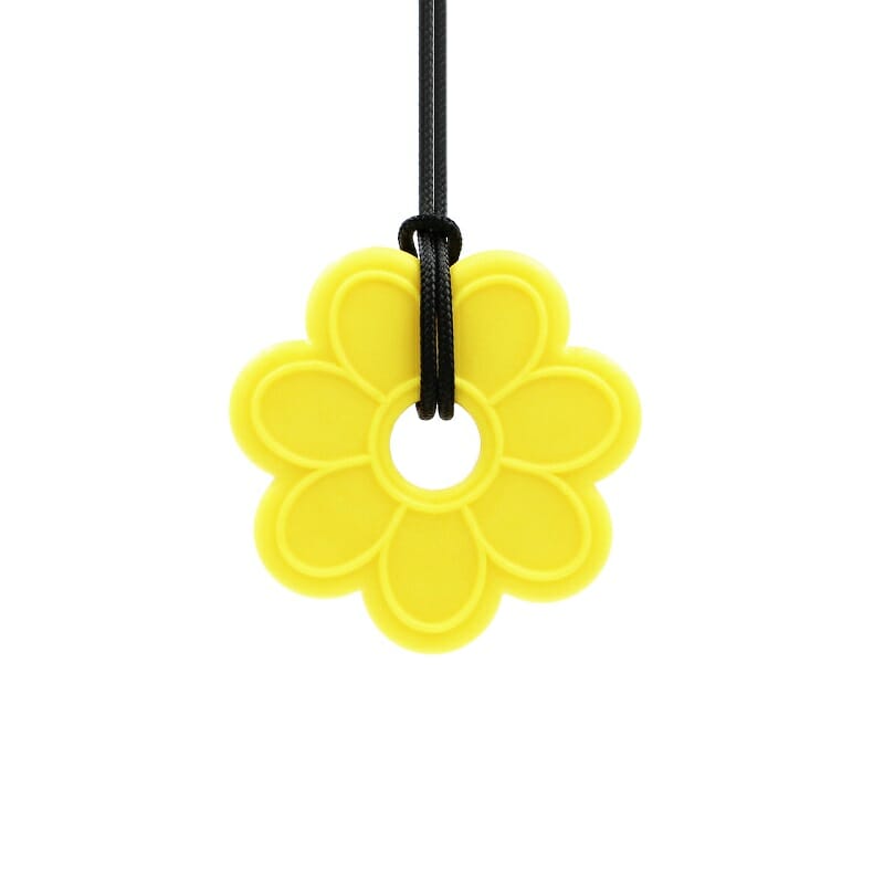 Ark Therapeutic Flower Bite Chain, eine fröhliche Kaukette für Mädchen, in die auch Ihr Kind gerne die Zähne versenkt und so Spielzeug und Kleidung rettet.