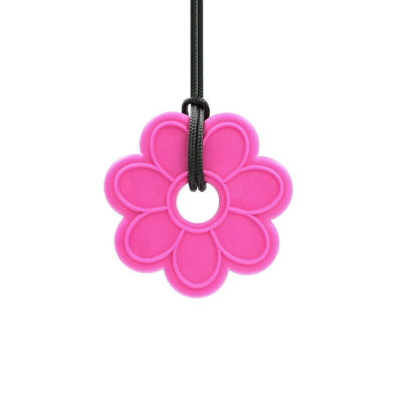 Kauende Schmuckblume von Ark Therapeutic spricht so manches Mädchen an. Eine sichere Bisskette für junge Mädchen, die immer noch Daumen oder in die Nägel beißen.