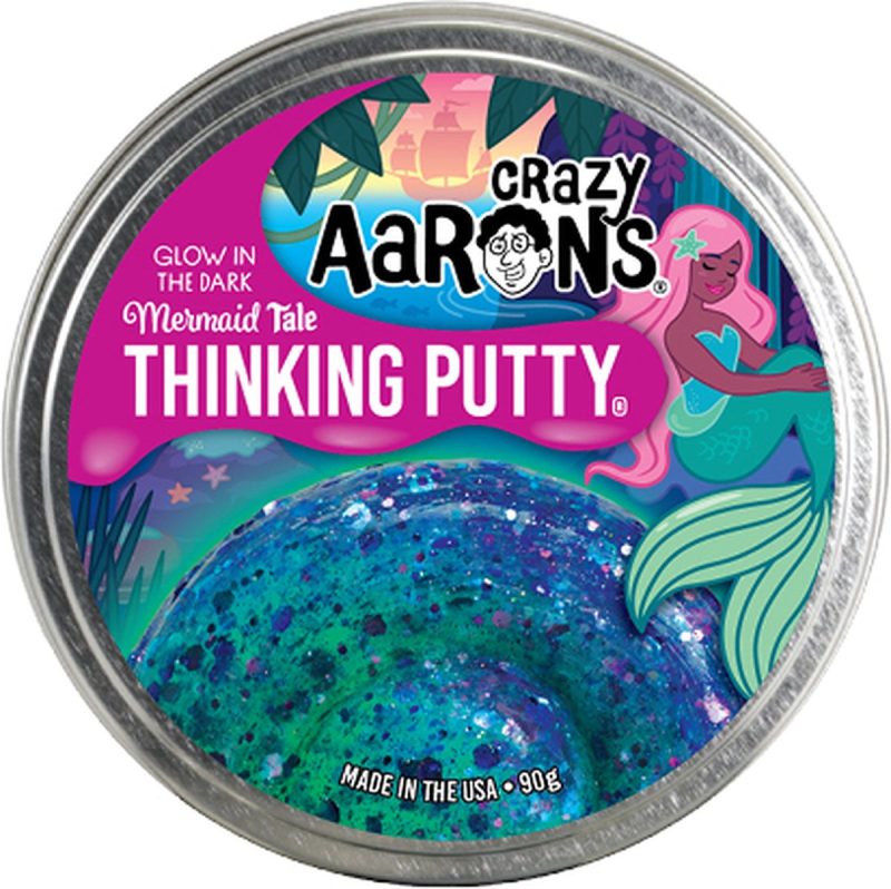 Crazy Aaron Mermaid Tale Putty ist absolut sicher in der Anwendung. Es ist ungiftig, trocknet nie aus und ist nicht klebrig. Ideal zum Zappeln!