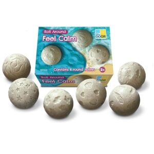Yellow Door Roll Around Calm Stones helfen Kindern, sich auf spielerische Weise mit Lehm oder Sand zu entspannen und die Textur zu spüren