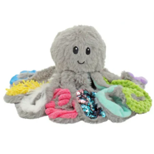 Quiggly, der sensorische Oktopus, wurde speziell entwickelt, um Kindern ein einzigartiges sensorisches Erlebnis zu bieten.