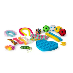 Box mit 24 Fidget-Spielzeugen – ideal für Stressabbau, Konzentration und stundenlangen Spaß.