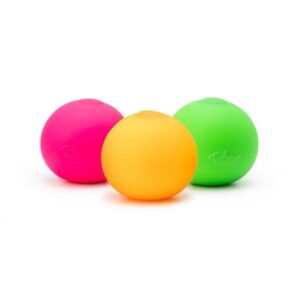 Squishy Neon Stress Ball aus weichem Silikon, ideal zum Quetschen und Stressabbau, Entspannung und Konzentration für Kinder und Erwachsene.