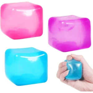 Squishy Cube sensorischer Fidget-Würfel zur Stressreduktion, Konzentration und Entspannung, geeignet für Kinder und Erwachsene