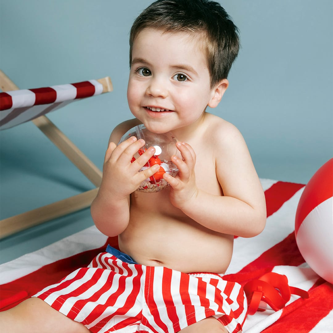 Entdecke die Petit Boum Happy Bubbles – bunte Sinnesbälle für Babys
