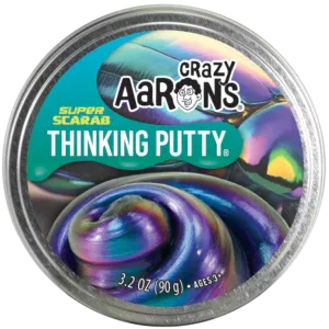Entdecke Crazy Aarons Super Scarab Putty, einen magischen Putty, der an bunte Knetton erinnert.