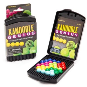 Entdecke Kanoodle® Genius, das clevere Logikspiel mit über 200 2D- und 3D-Rätseln. Trainiere dein Gehirn, verbessere deine Konzentration und genieße bildschirmfreien Spaß. Für Kinder ab 8 Jahren und Erwachsene!