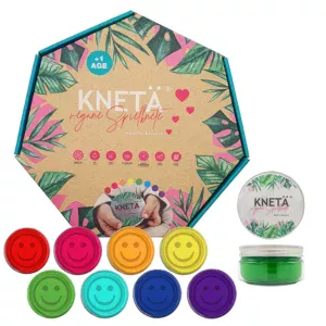 Knetä Spielknete ist frei von schädlichen Stoffen und ideal für Kinder ab einem Jahr alt. Leicht zu kneten, kreativ und angenehm zu riechen.