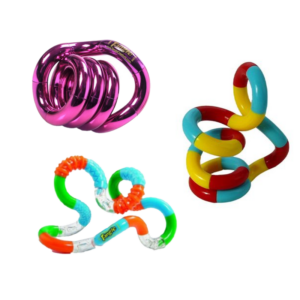 Tangles sind für alle Altersgruppen geeignet und werden oft von Menschen mit Reizverarbeitungsproblemen, AD(H)D, Autismus oder Lernschwierigkeiten als angenehm empfunden.