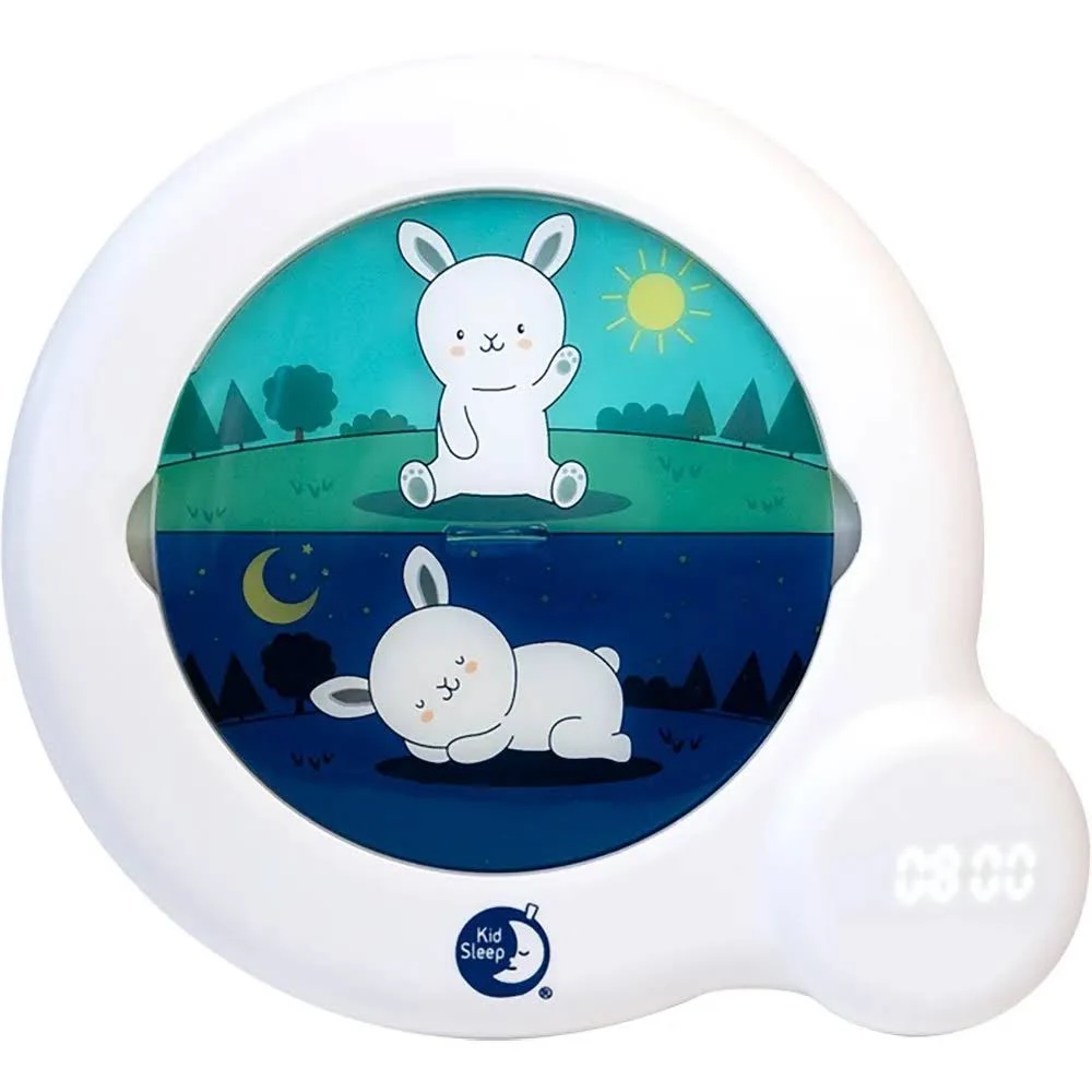 Der Kid'Sleep Essential Schlaftrainer hilft Kindern, klar und visuell zu verstehen, wann es noch Zeit zum Schlafen ist und wann sie aufstehen können.