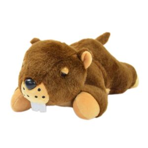 Entdecke den Touchimal Marmot: ein superweiches, handgemachtes Kuscheltier, das auf Berührung mit süßen Geräuschen reagiert.