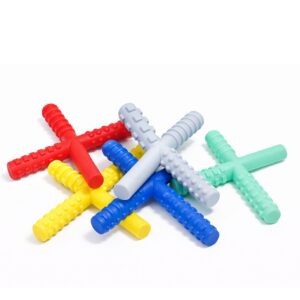 Der Chew Stixx Kaustab ist ein robustes sensorisches Werkzeug mit vier verschiedenen Texturen, entworfen von Therapeuten. Ideal für Kinder mit Kaubedarf