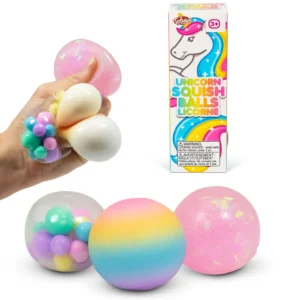 Die Scrunchems Unicorn Squishy Balls (3 Stück) sind ideale Fidget-Spielzeuge für Kinder, die Spannung abbauen möchten.