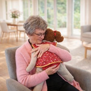 Die Oliz Lise ist die gewichtete Demenzpuppe für mehr Frieden, Sicherheit und Schutz im Alltag. Dank seiner einzigartigen Kombination aus Gewicht und Textur bietet es die ultimative sensorische Unterstützung.